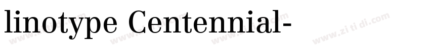 linotype Centennial字体转换